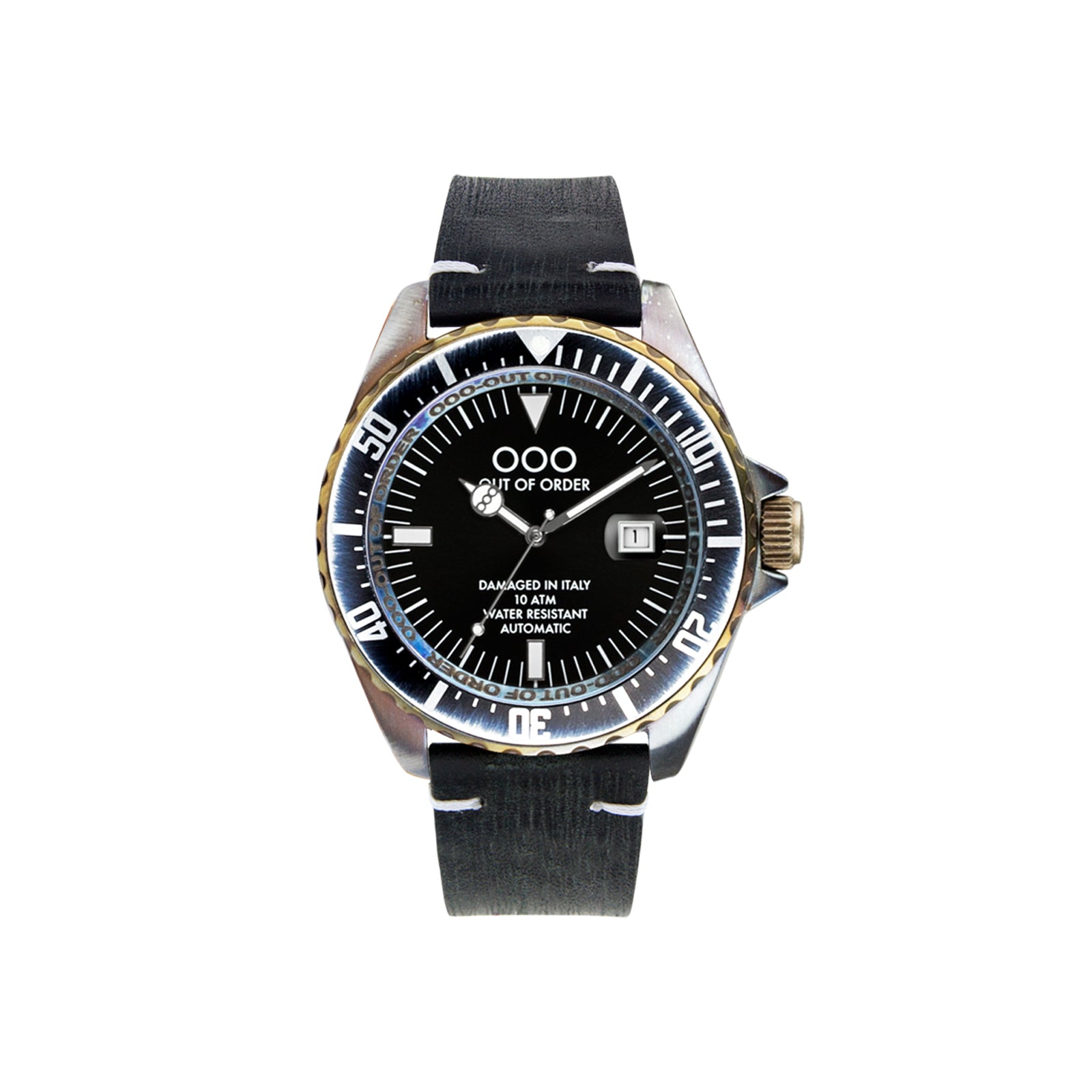 Out of Order Automatico Black orologio nero 44 mm
