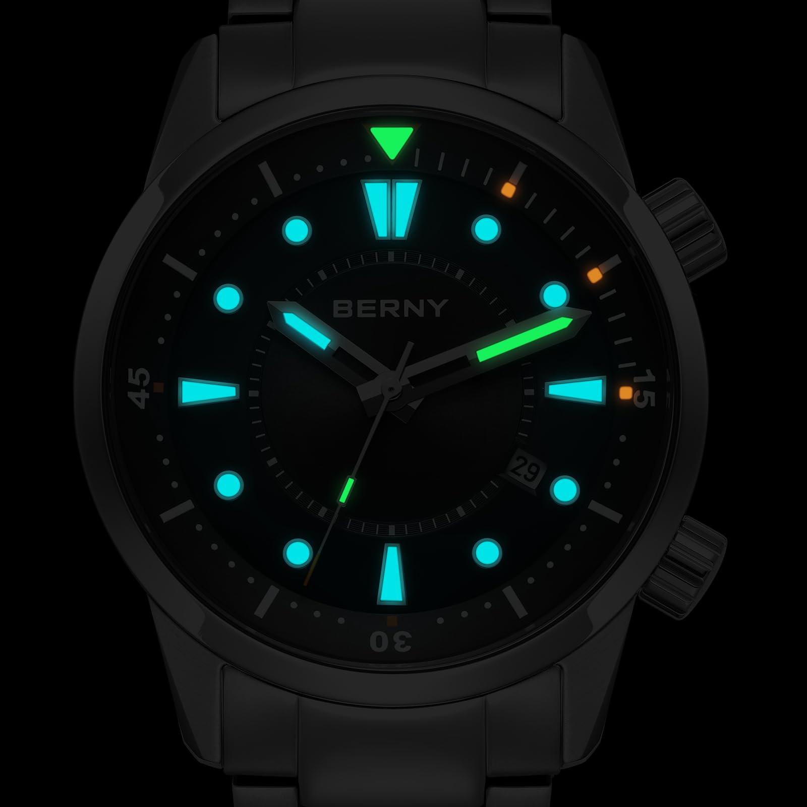 Berny Subacqueo Automatico Uomo 200M Zaffiro
