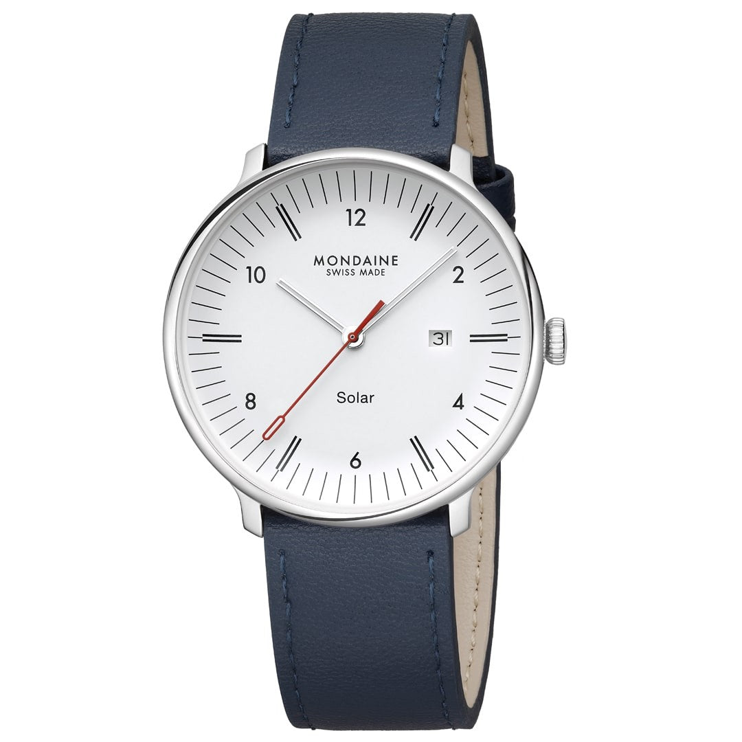 Mondaine Doppio Solar Blu 41 mm orologio solare