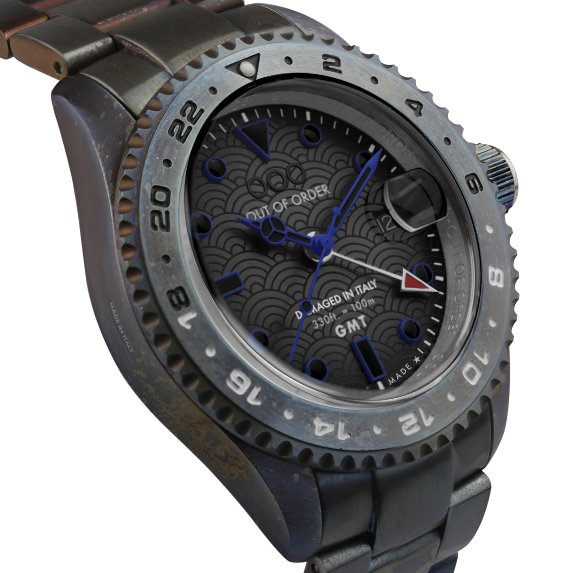 Out Of Order GMT Tokyo Shibuya Ultra Distressed Orologio 44mm