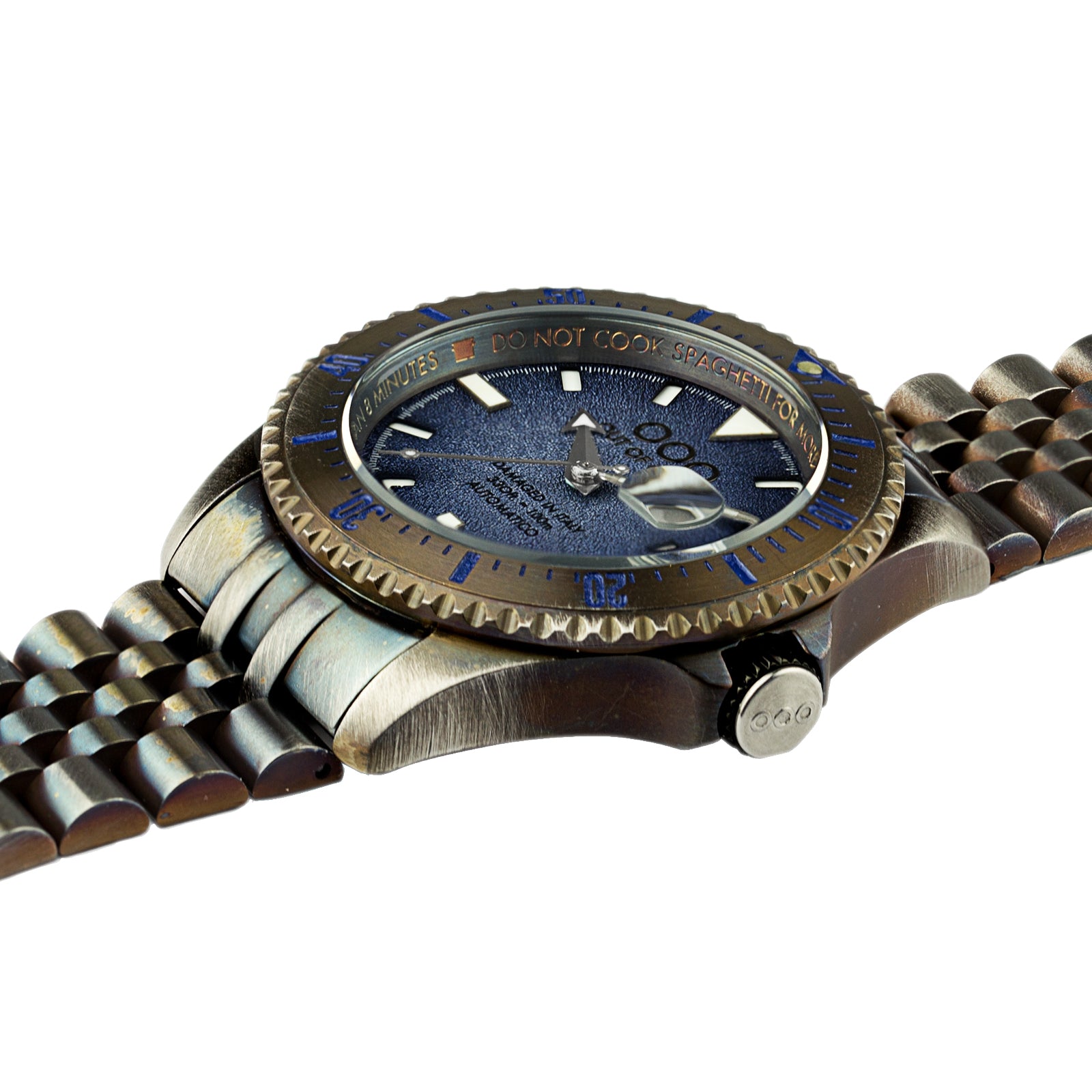 Out Of Order Swiss Automatico Blue Orologio 44mm Acciaio