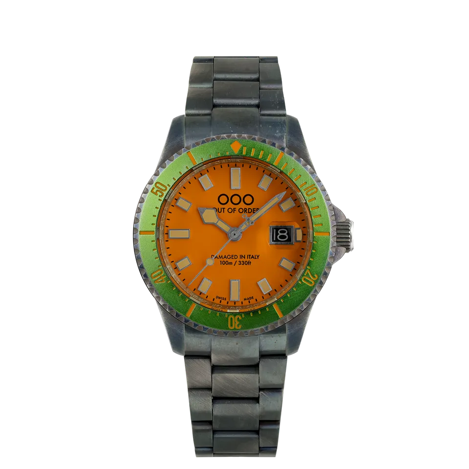 Out Of Order Melone Casanova Orologio Quarzo 44 Mm Full Lume