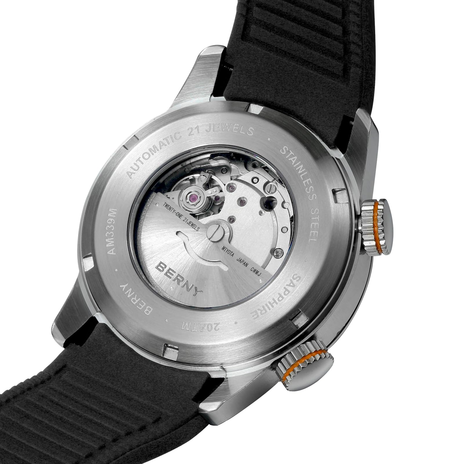 Berny Diver Collection orologio automatico nero 200M