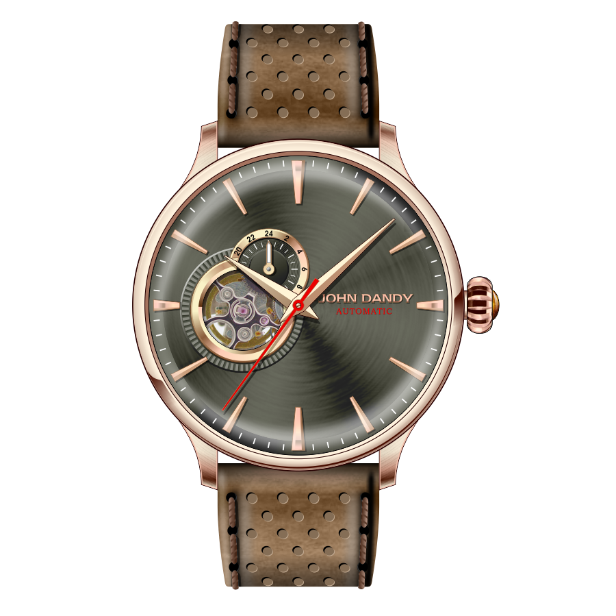 John Dandy JD3213 orologio acciaio trasparente