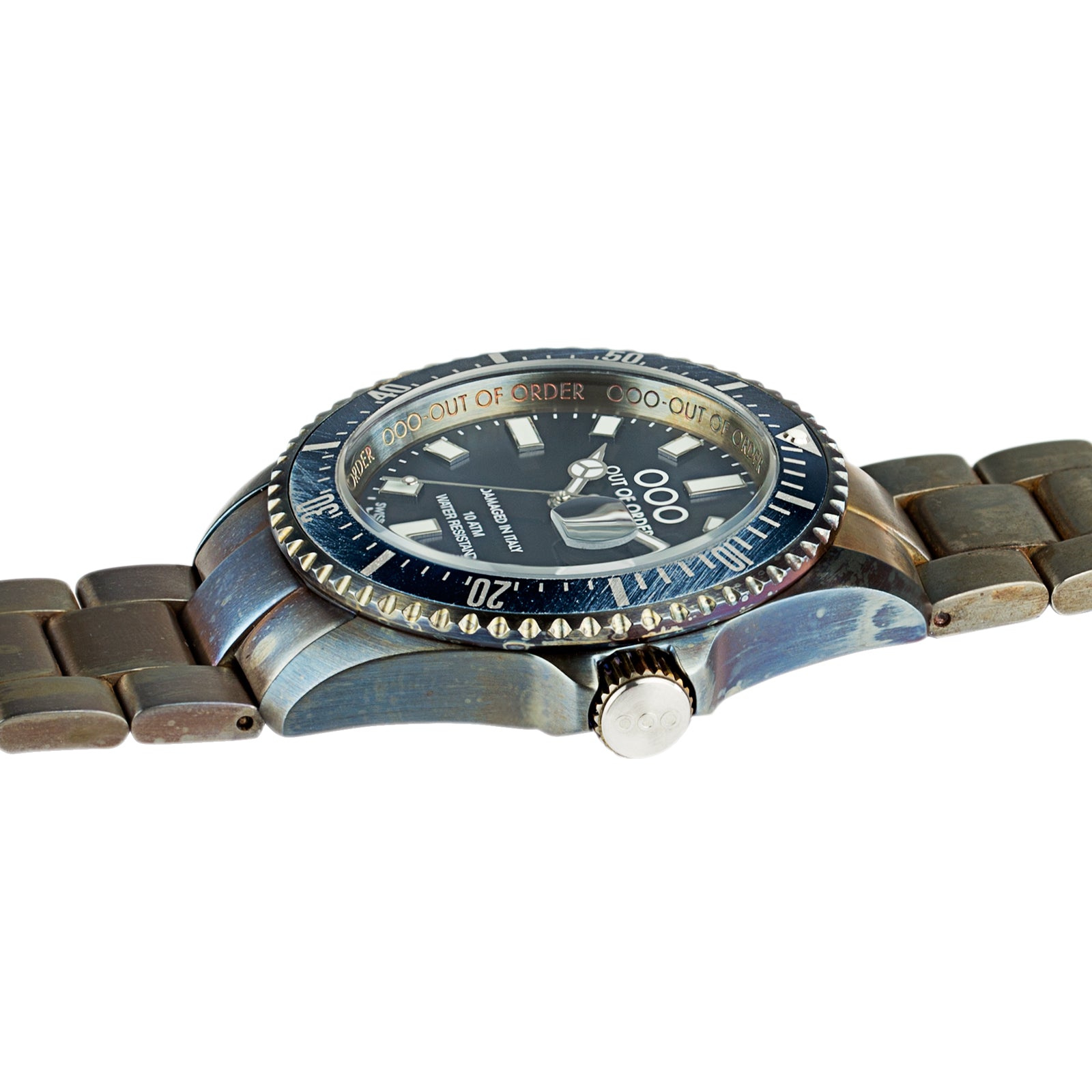 Out Of Order Casanova Blue orologio acciaio blu 44 mm