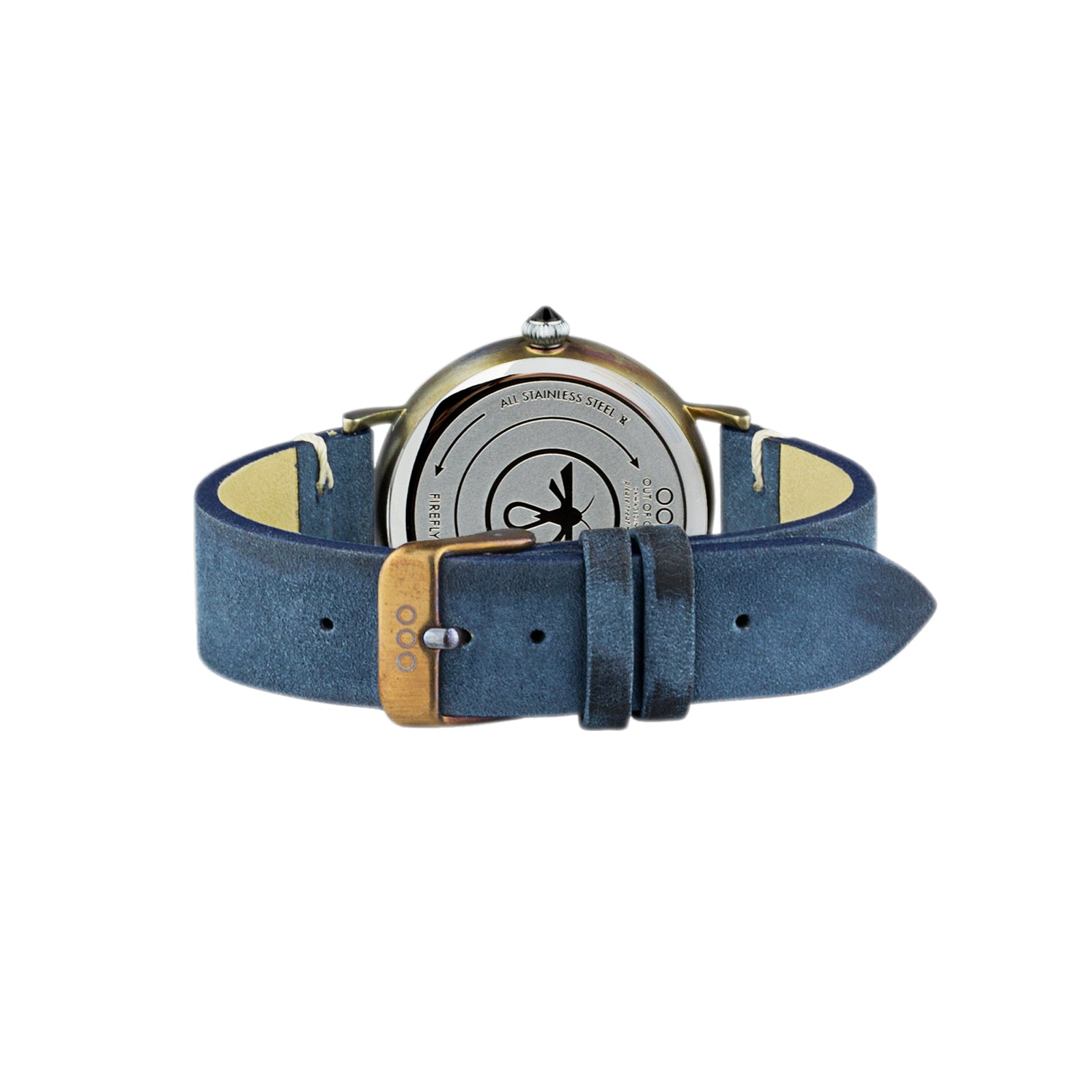 Out Of Order Firefly 36 Blue orologio quarzo pelle blu 36 mm