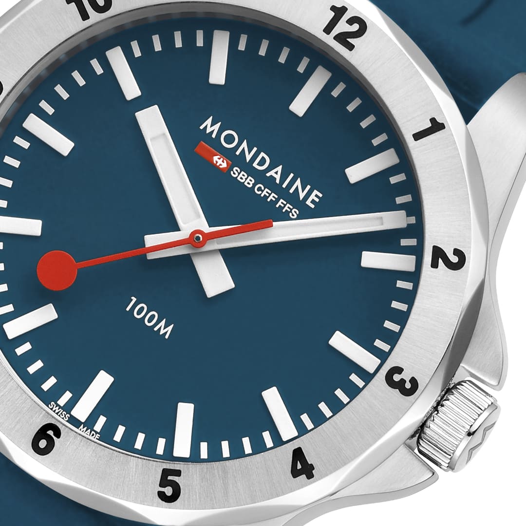 Mondaine Numeri Blue Lake orologio 42 mm quarzo blu