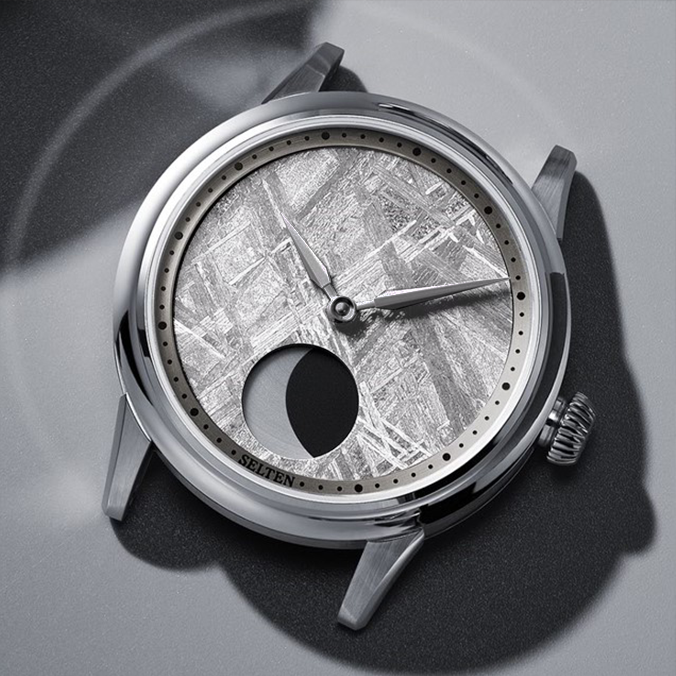 Selten M1 Moonphase orologio meteorite grigio
