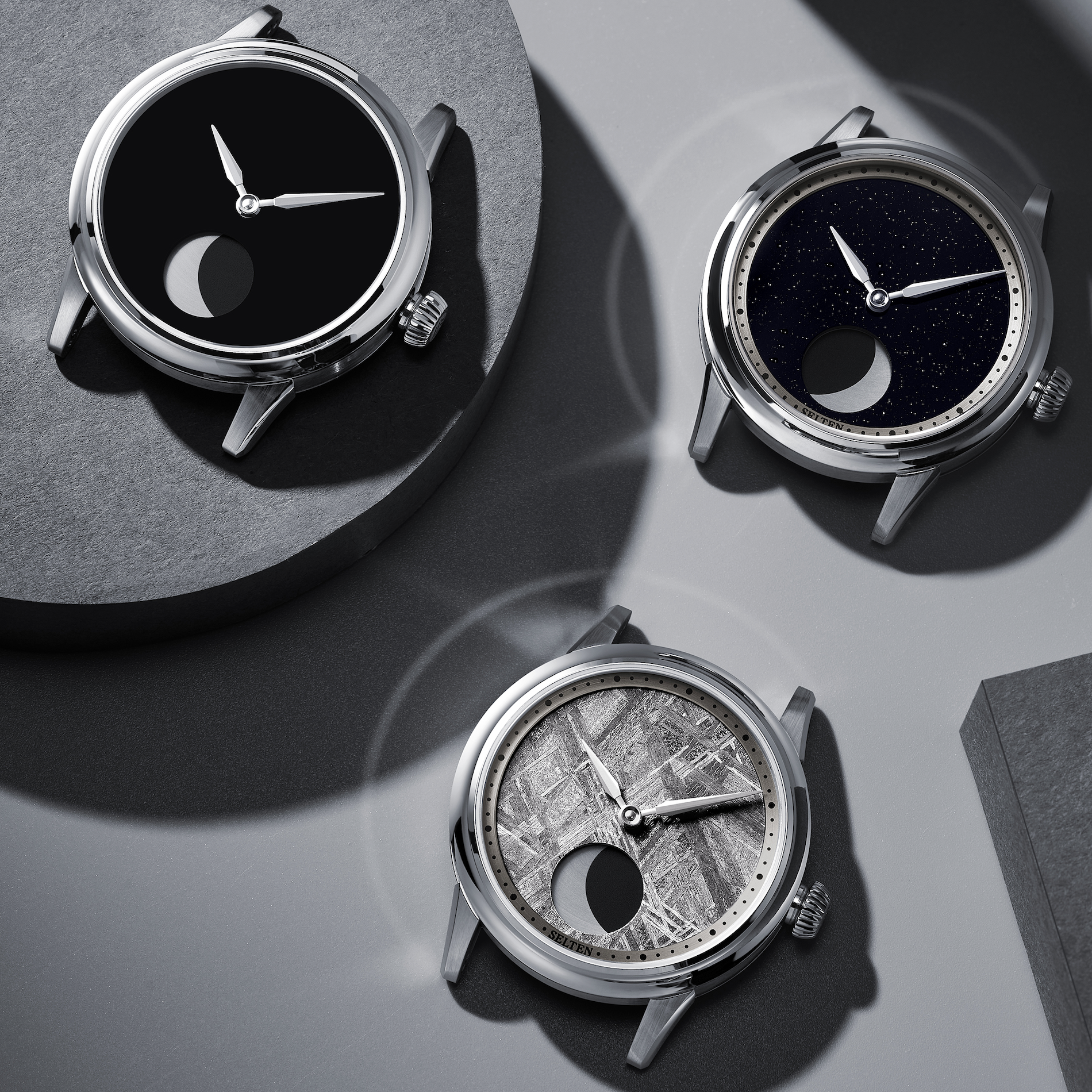 Selten M1 Moonphase Aventurine orologio fasi lunari