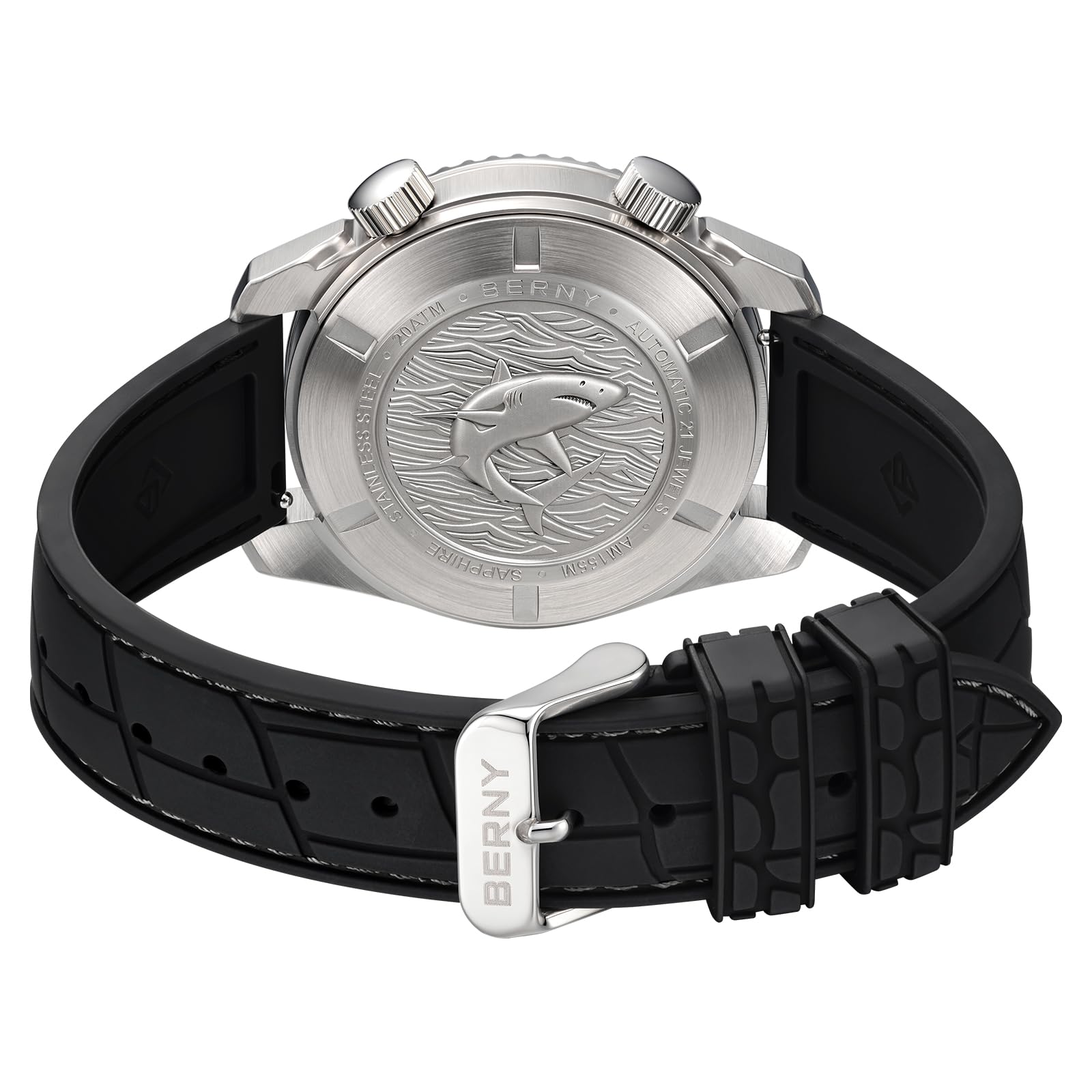 Berny Diver Miyota 8215 orologio automatico bianco