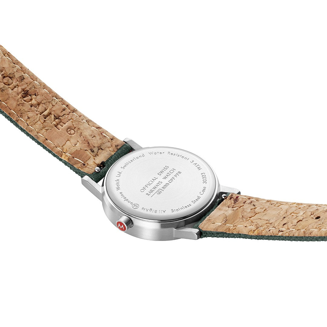 Mondaine Classic orologio 30mm verde quarzo