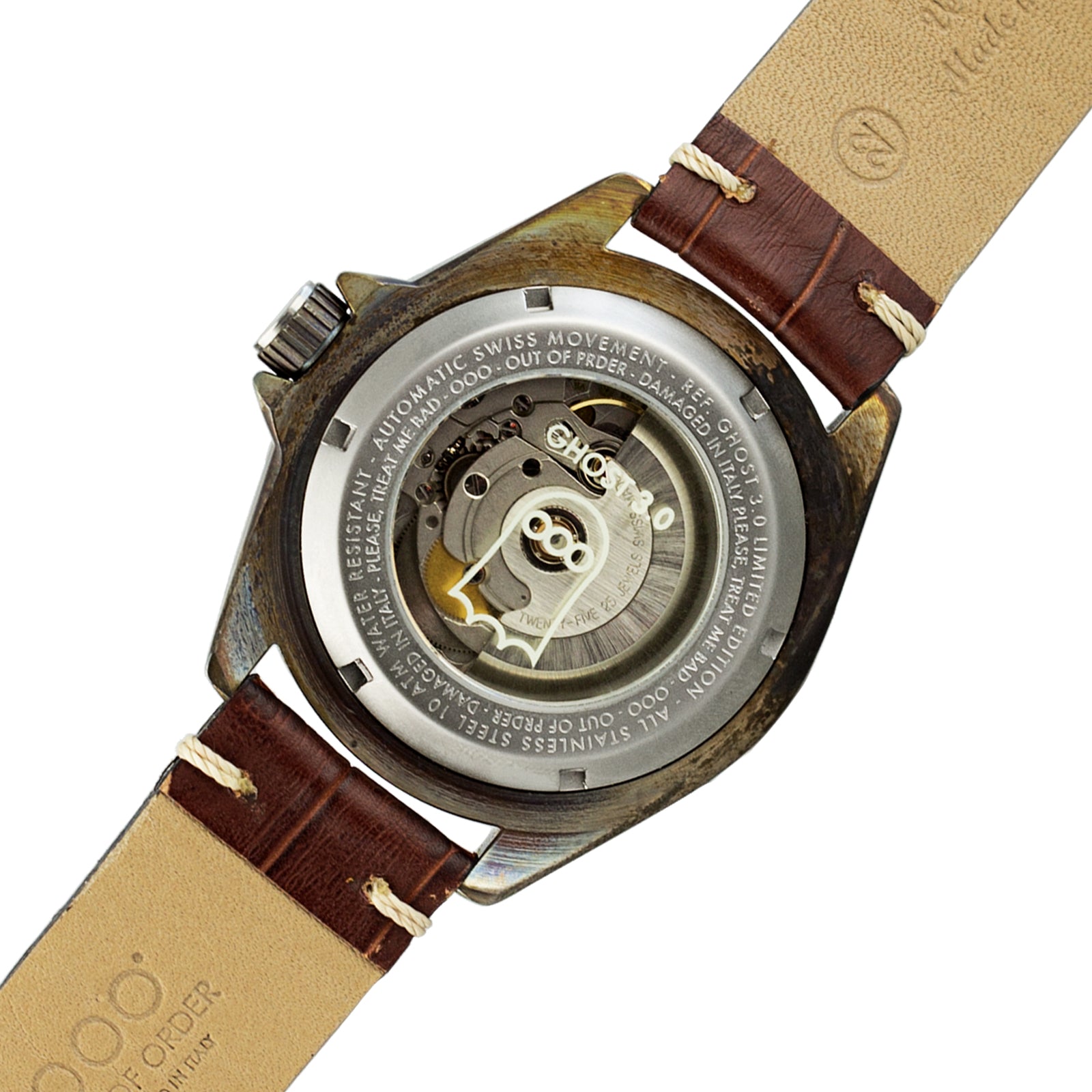 Out Of Order Ghost 3.0 orologio automatico 44 mm ruggine
