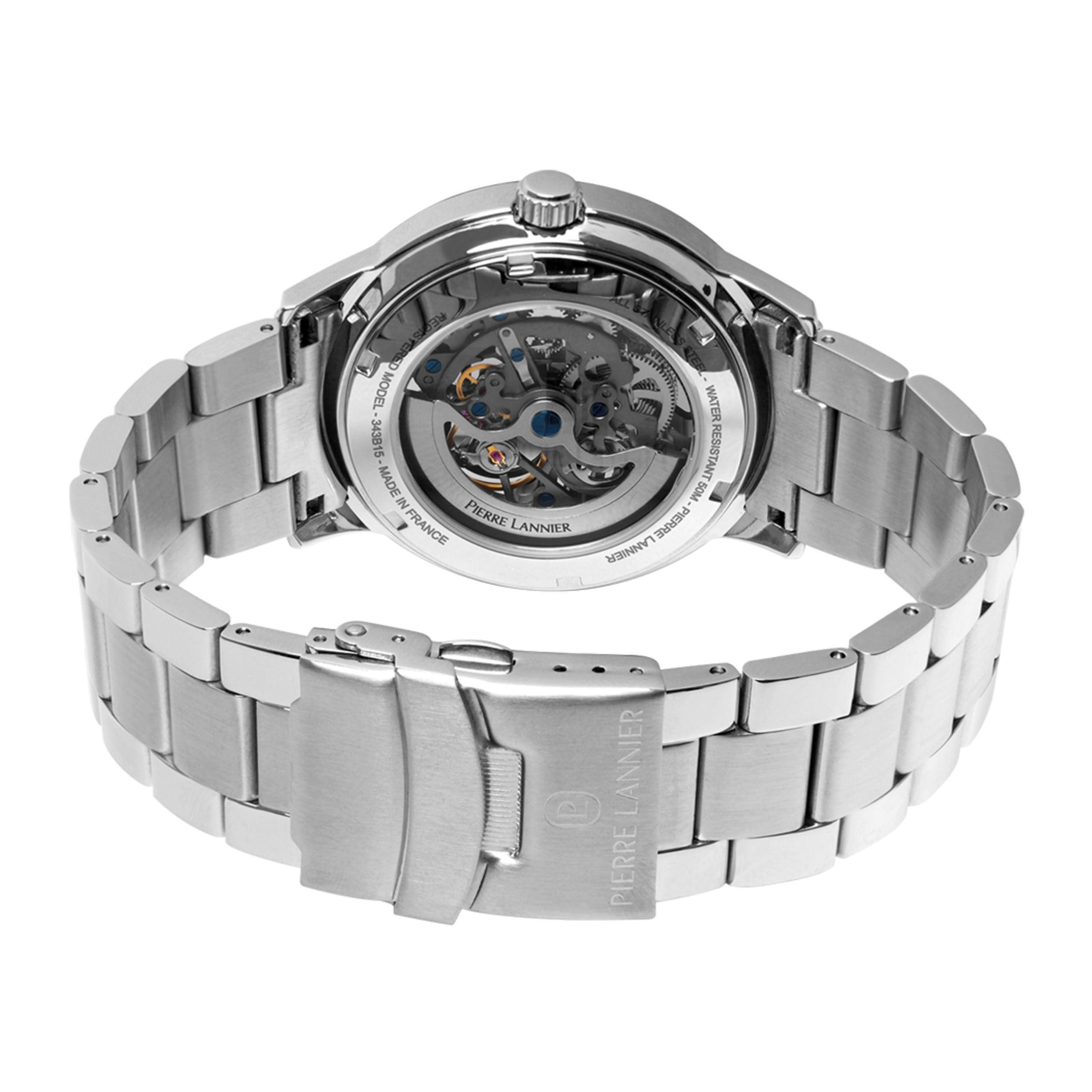 Pierre Lannier Paddock orologio automatico 43 mm acciaio