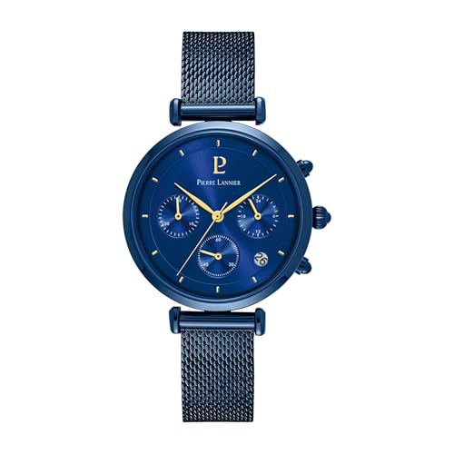 Pierre Lannier Lutecia Cronografo Orologio Blu 35 mm Quarzo