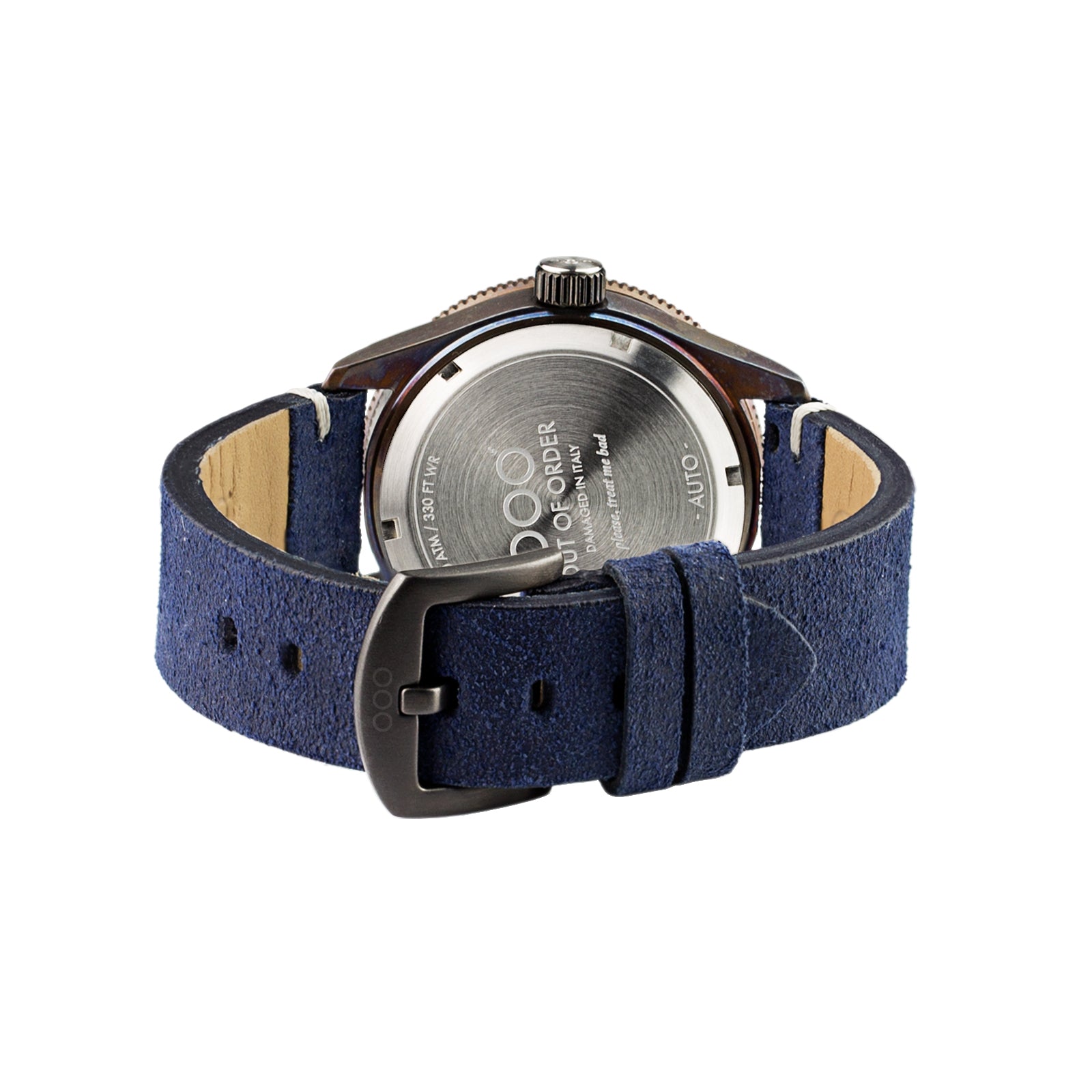 Out Of Order Blue Auto Orologio 44mm Pelle Blu