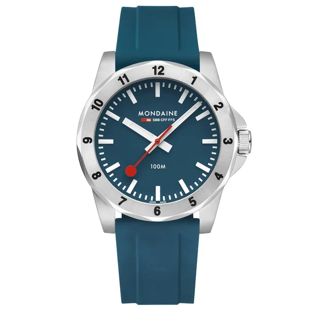 Mondaine Numeri Blue Lake orologio 42 mm quarzo blu