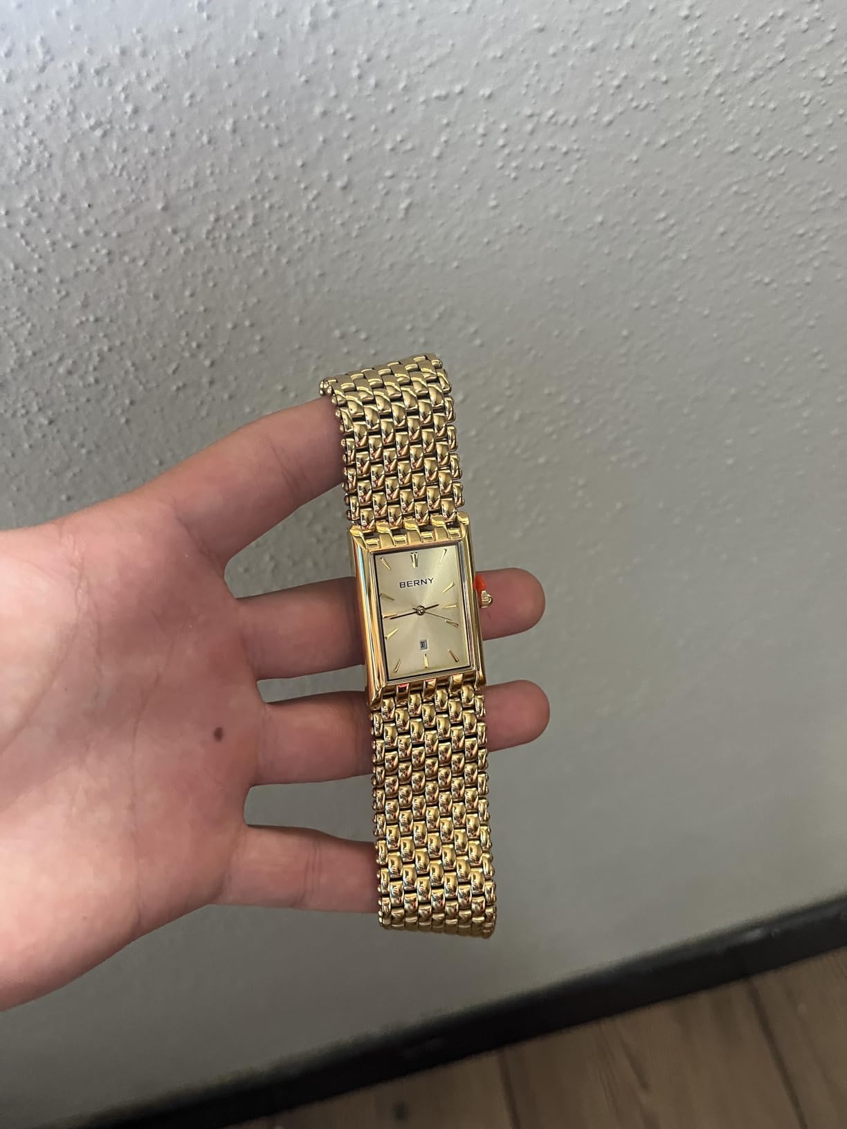 Berny 2166 M-YE orologio uomo oro quarzo