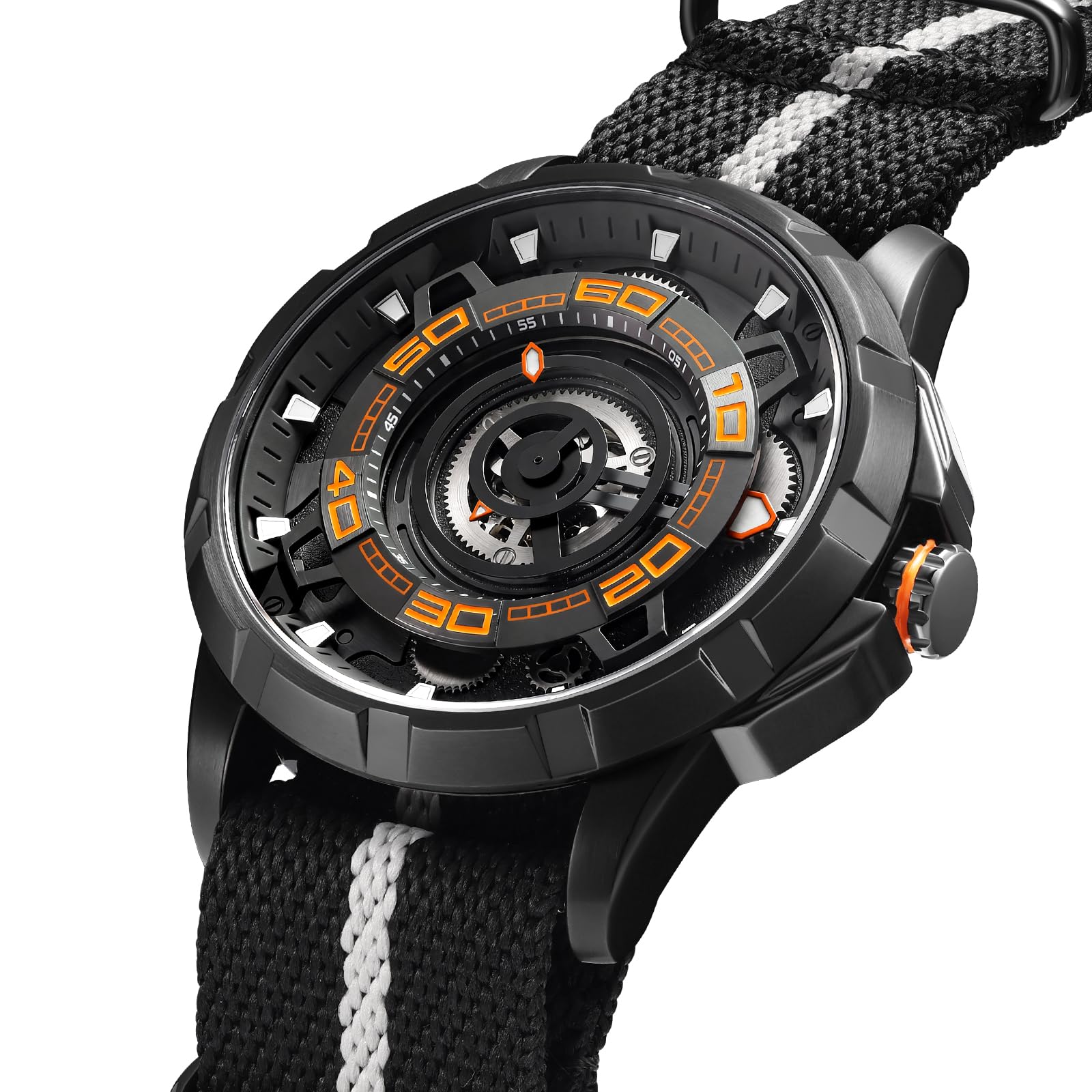 Berny orologio automatico uomo nero-org 50M