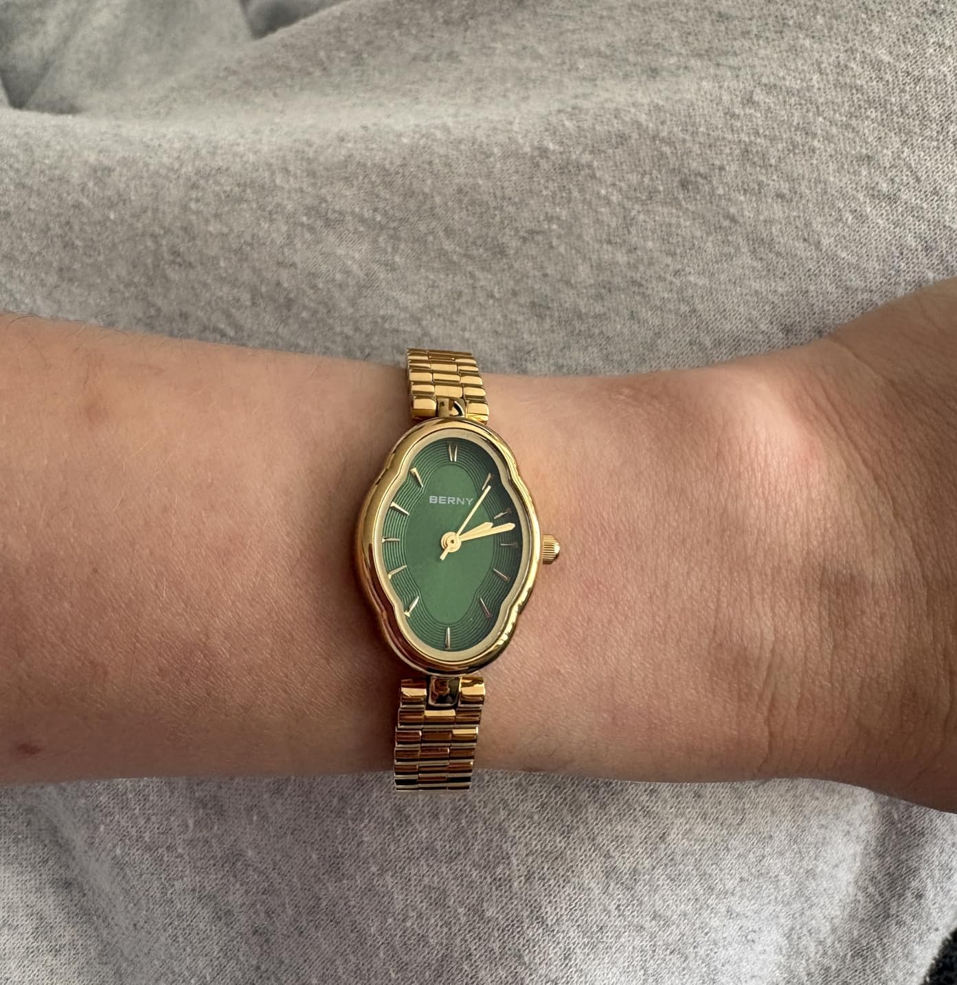 Berny Gold Orologio Donna Giallo Quarzo Vintage 3ATM