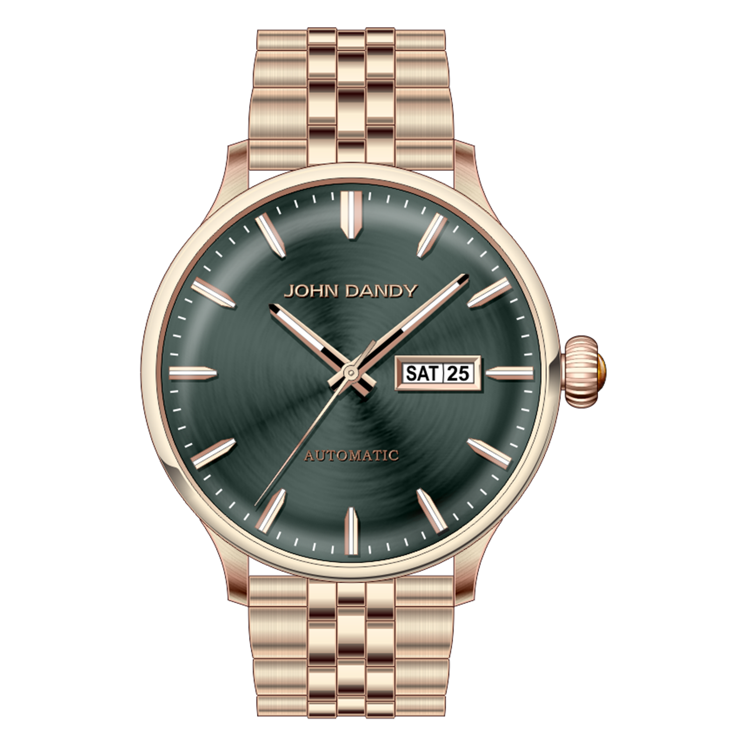 John Dandy JD2571M orologio automatico nero argento