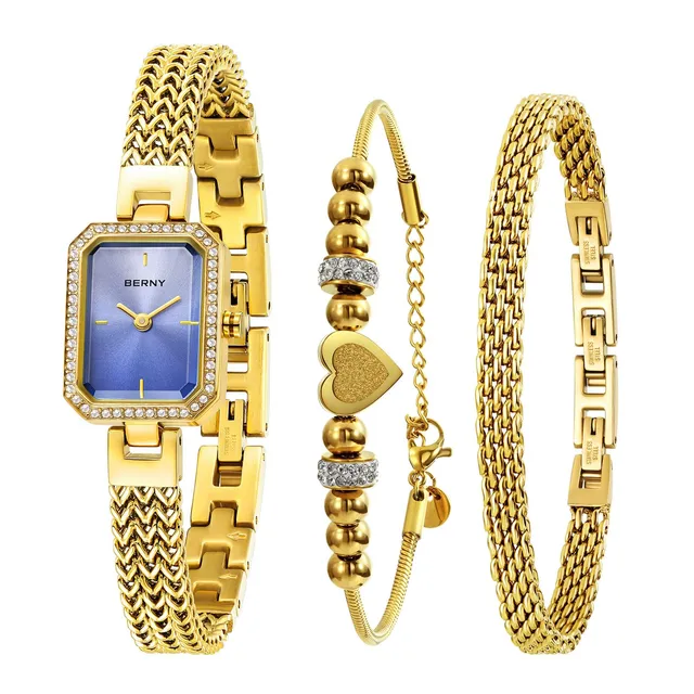 Berny Gold Collection orologio donna viola sfumato oro