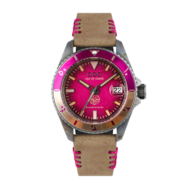 Out Of Order Quaranta Arjwan orologio rosa 40 mm