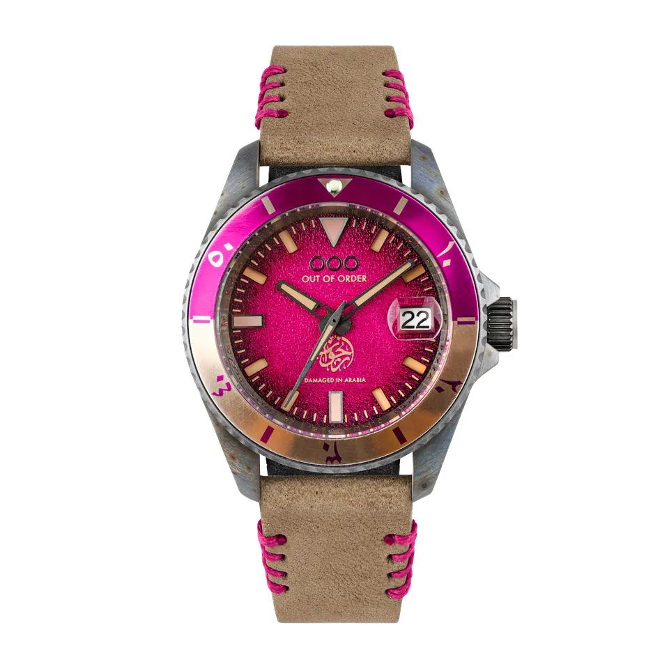 Out Of Order Quaranta Arjwan orologio rosa 40 mm