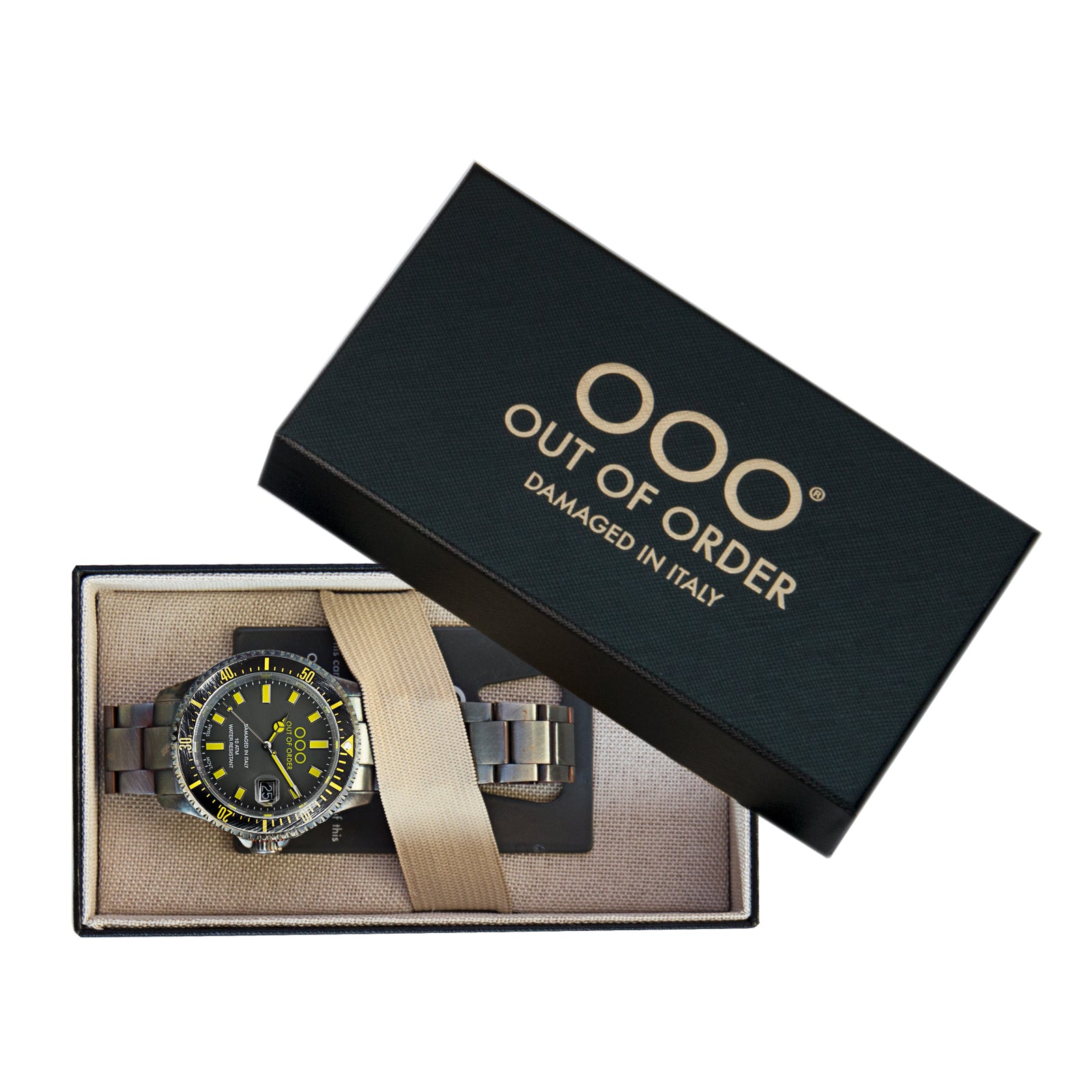 Out Of Order Casanova orologio quarzo nero 44 mm