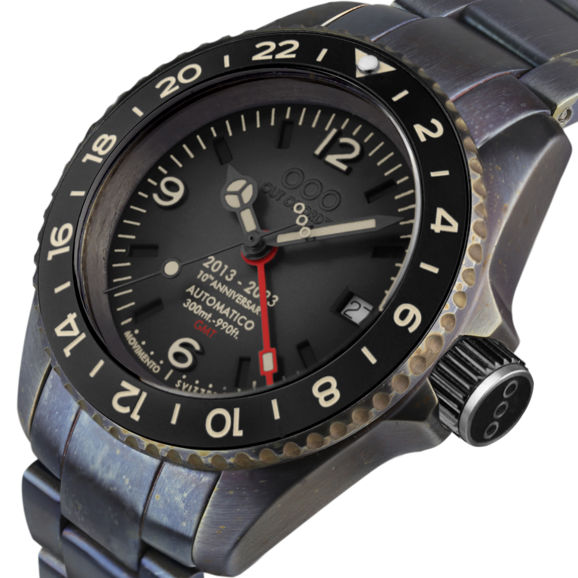 Out Of Order 10th Anniversary orologio automatico GMT nero 40 mm