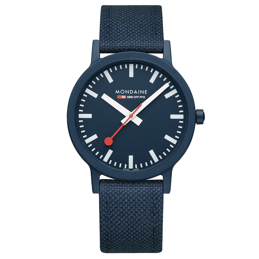 Mondaine Essence Blu 41mm orologio quarzo