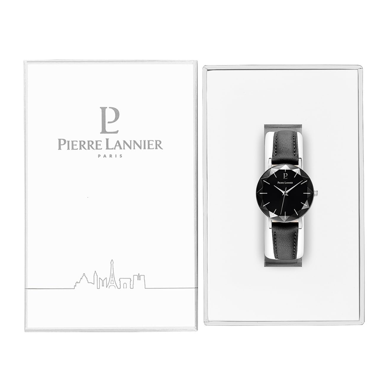 Pierre Lannier Multiples 009M633 Orologio Donna Nero Pelle