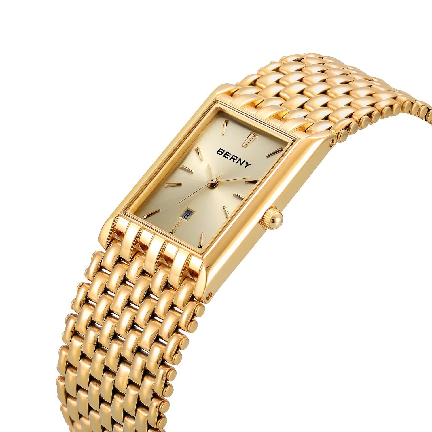 Berny 2166 M-YE orologio uomo oro quarzo