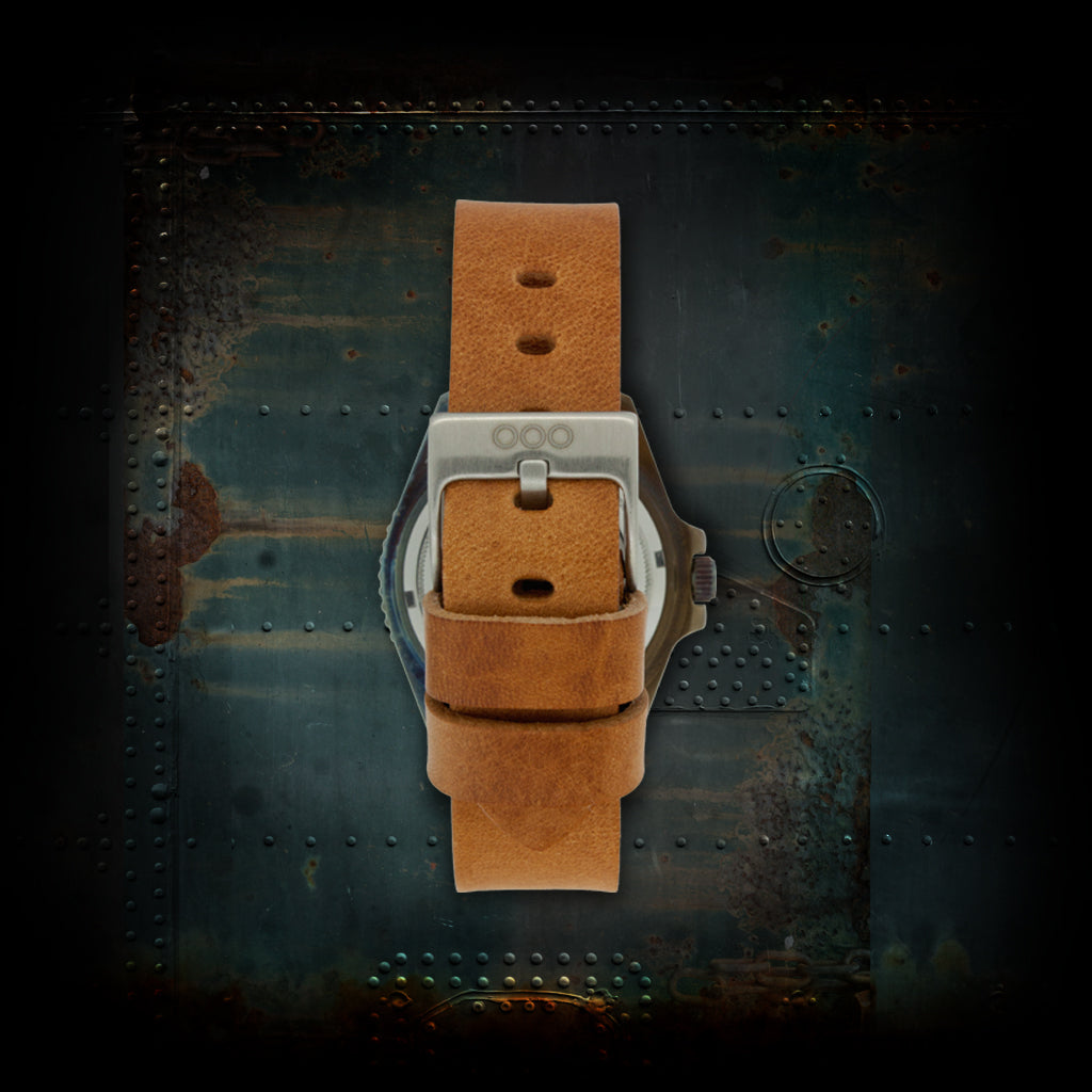 Out Of Order Light Brown orologio quarzo 40 mm nero pelle