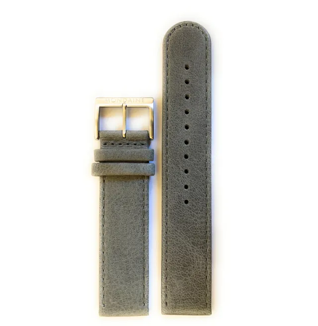 Mondaine Cinturino Pelle Grigio 20 mm