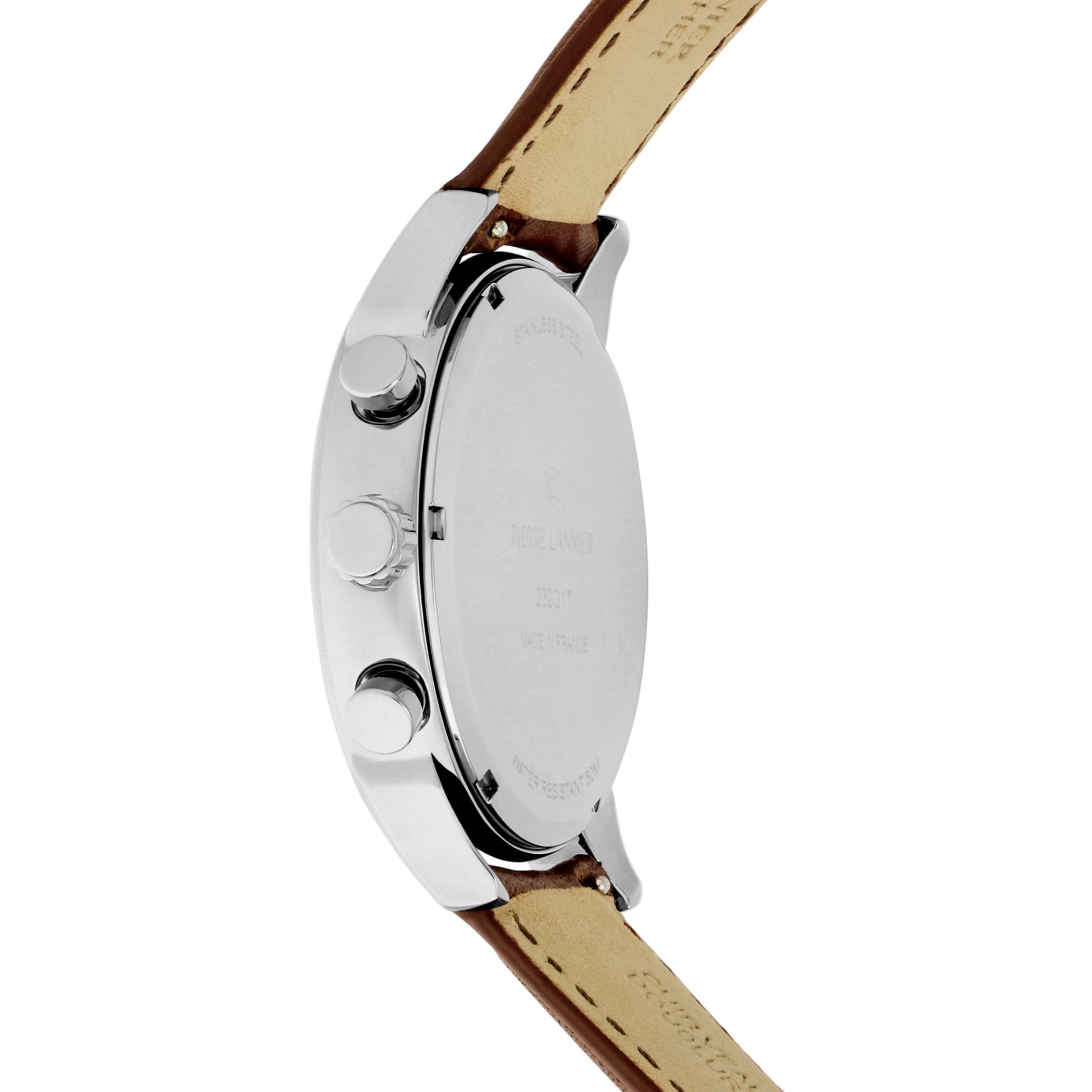 Pierre Lannier Monarck cronografo acciaio 43 mm