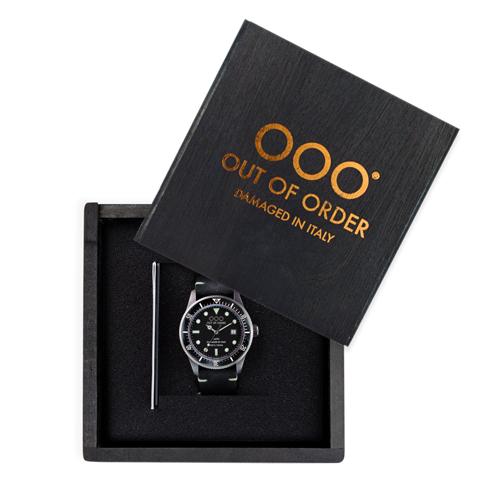 Out Of Order Auto orologio automatico 44mm nero