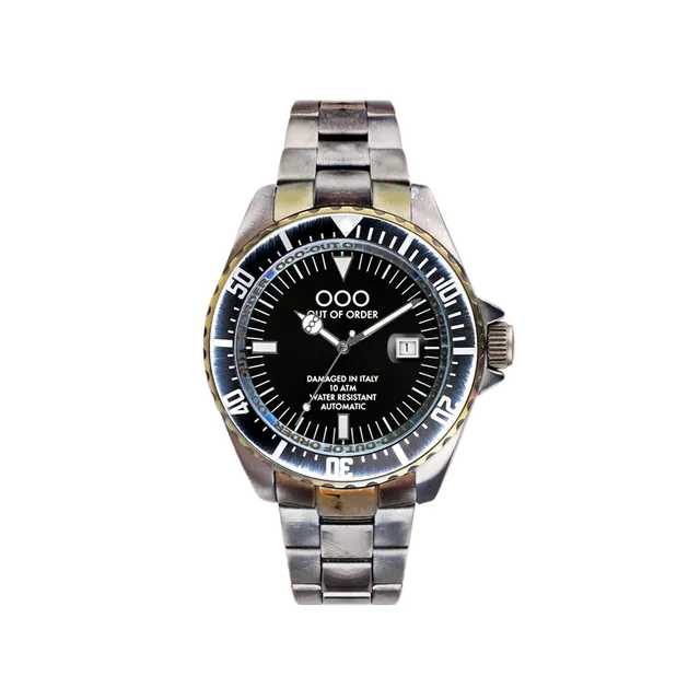 Out of Order Automatico Black orologio nero 44 mm