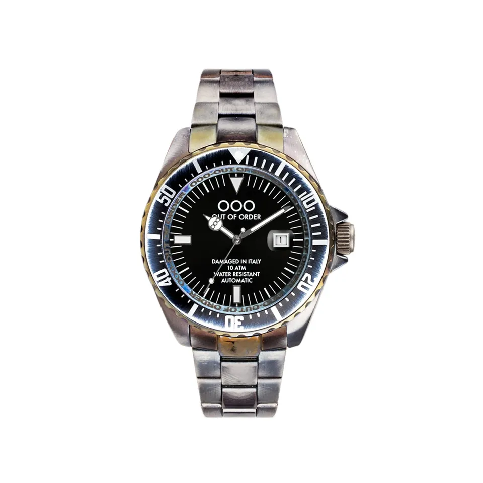 Out of Order Automatico Black orologio nero 44 mm