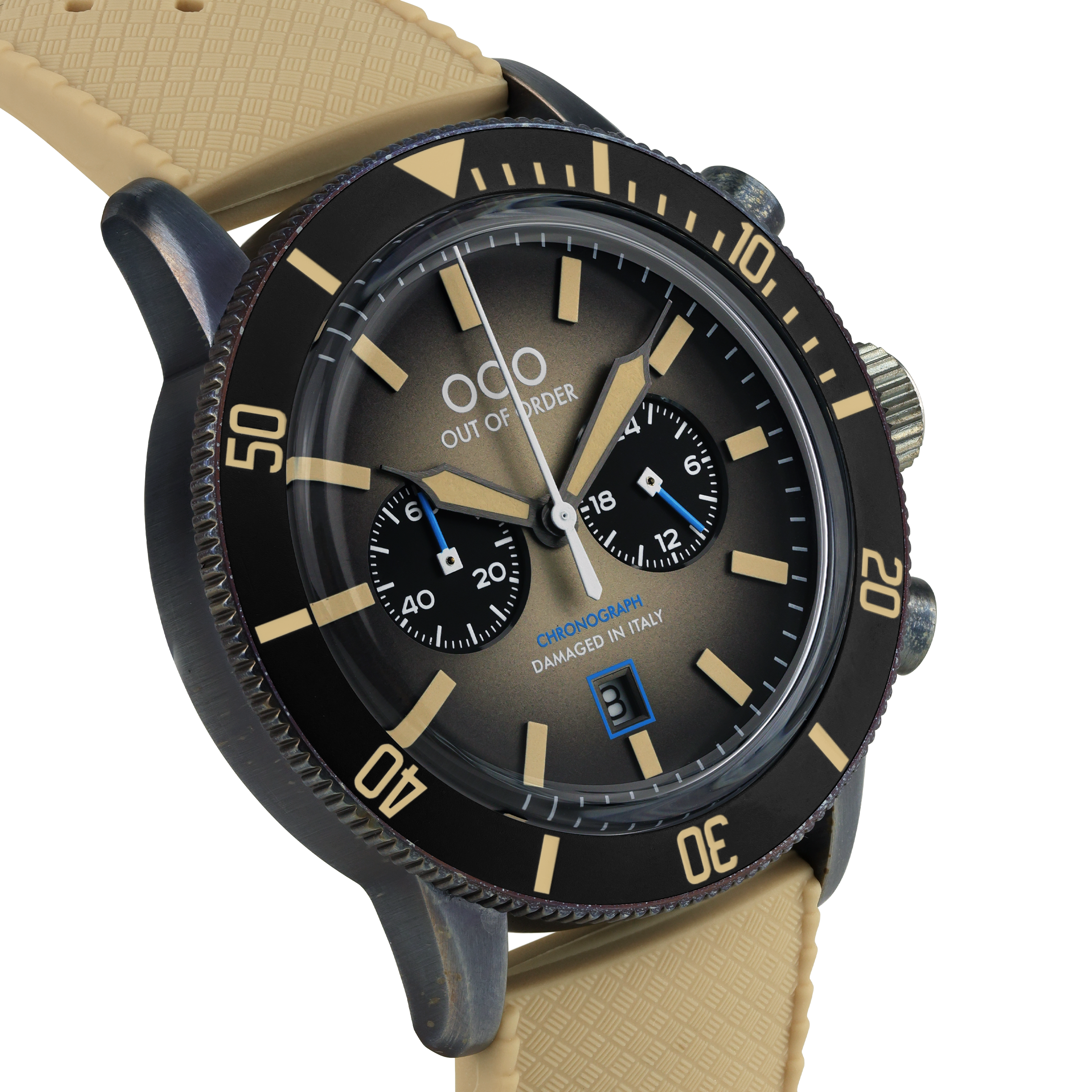 Out Of Order Pilot Sand orologio cronografo 43 mm marrone