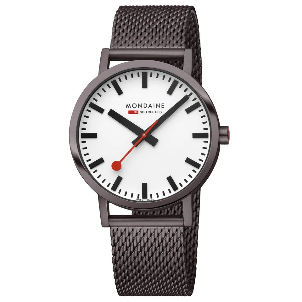 Mondaine Classic Cioccolato 40mm orologio quarzo