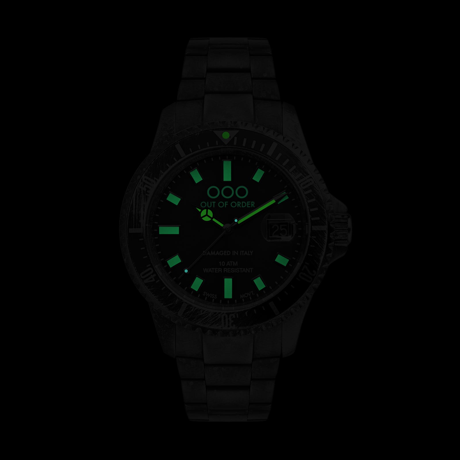 Out Of Order Casanova orologio quarzo nero 44 mm