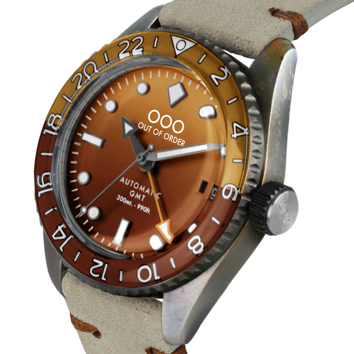 Out Of Order Shaker Scotch GMT automatico 40mm marrone