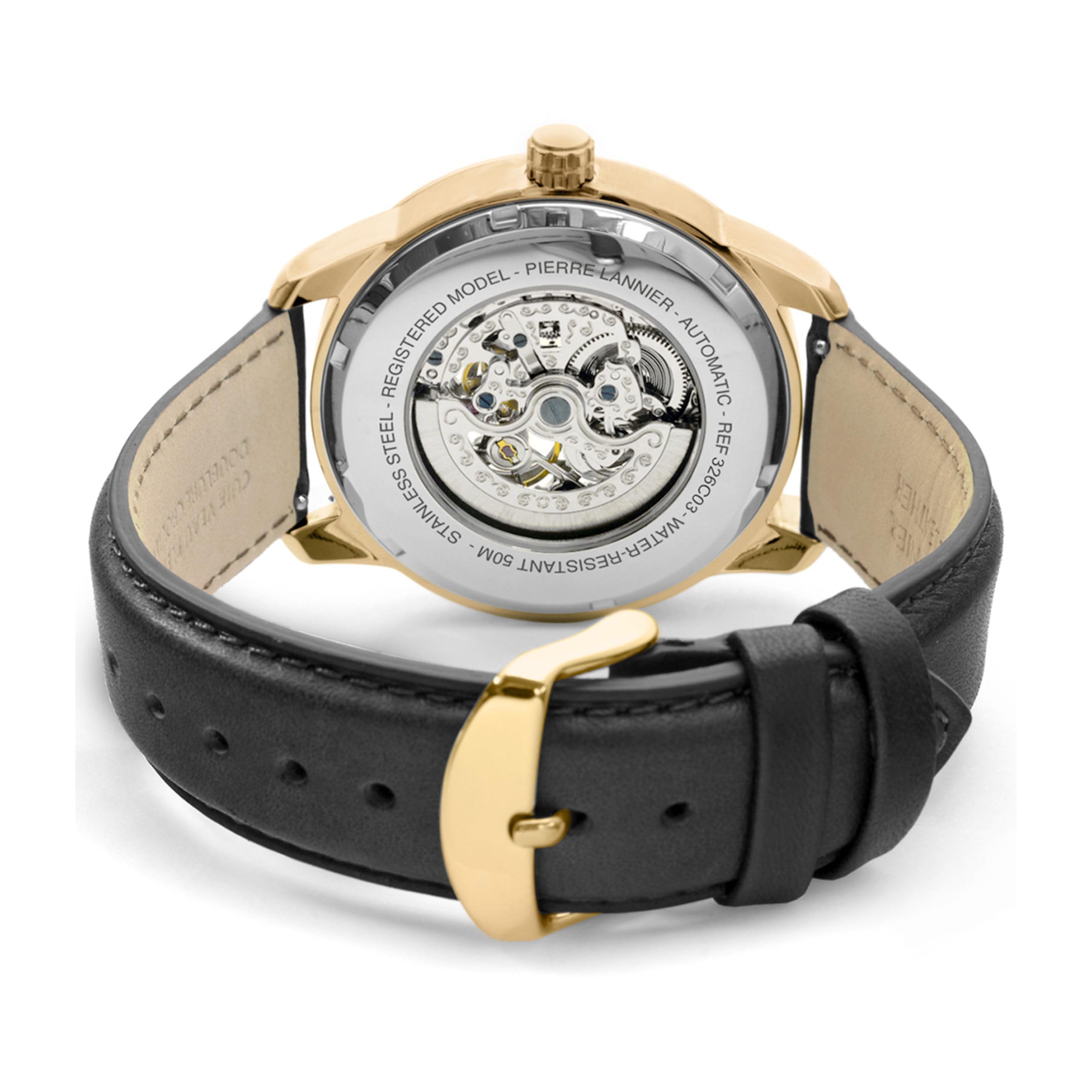 Pierre Lannier Automatic orologio automatico 44mm nero oro