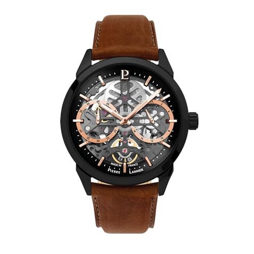 Pierre Lannier Monarck Noir orologio automatico 43 mm nero