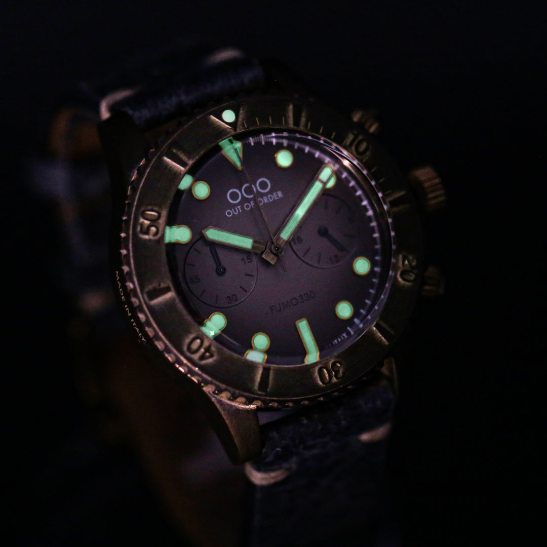 Out Of Order Fumo330 orologio cronografo bronzo
