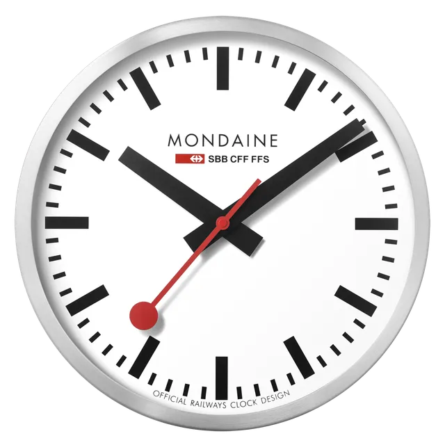 Mondaine orologio da parete 40 cm argento quarzo