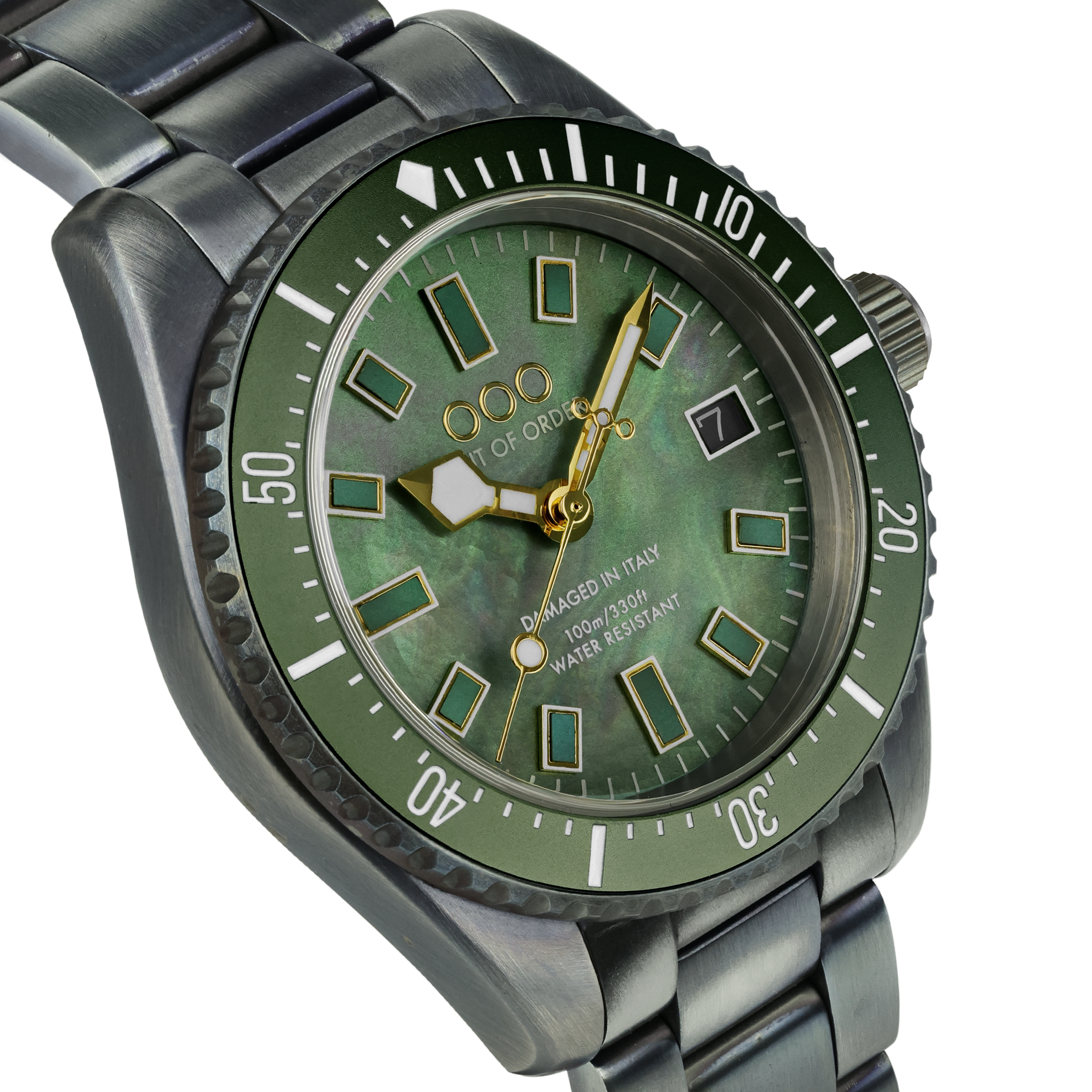 Out Of Order Casanova MOP Green orologio quarzo 38mm madreperla