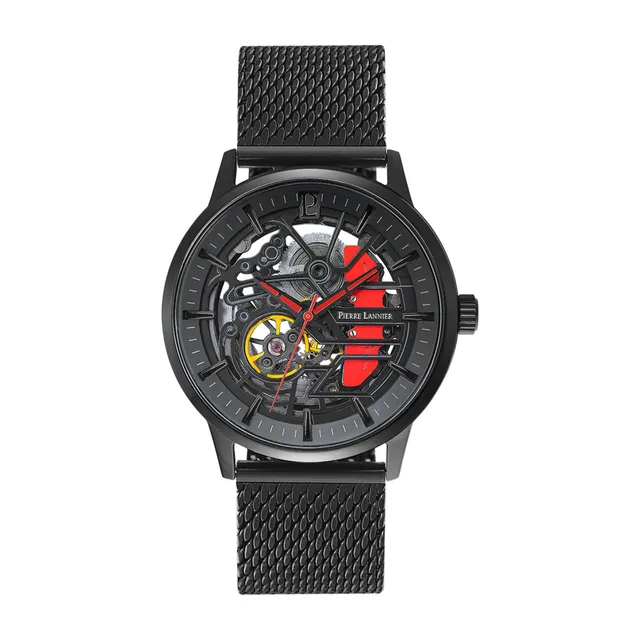 Pierre Lannier Paddock orologio automatico 43 mm acciaio