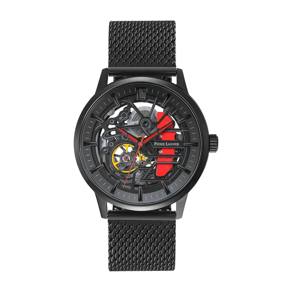 Pierre Lannier Paddock orologio automatico 43 mm acciaio