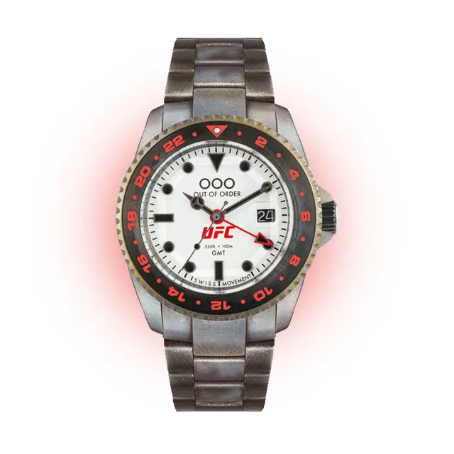 Out Of Order UFC Las Vegas orologio bianco 44 mm GMT